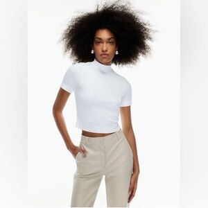 Aritzia - Babaton White Mockneck